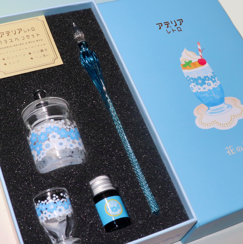 Glass pen set ~Hanano-wa~