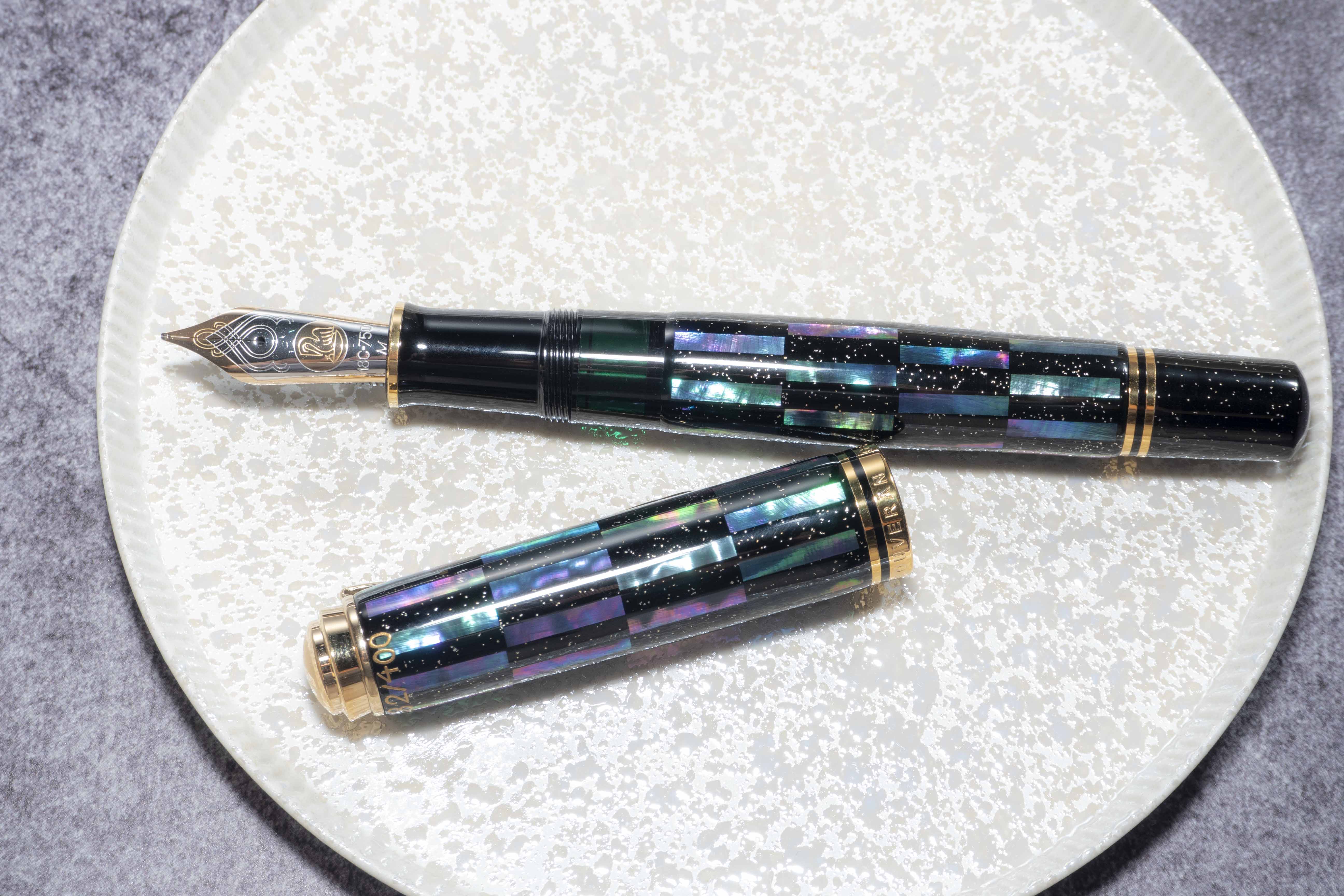 Pelikan Fountain Pen M1000 - Ichimatsu Jet Black