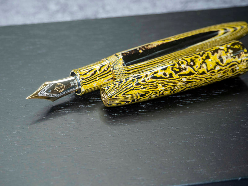 "MOUKO" Long Sword Grind Ebonite Fountain Pen