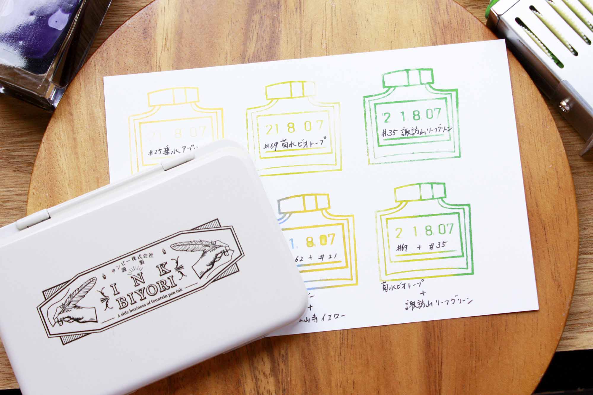 INK BIYORI - Fountain Pen Ink Stamp Pad